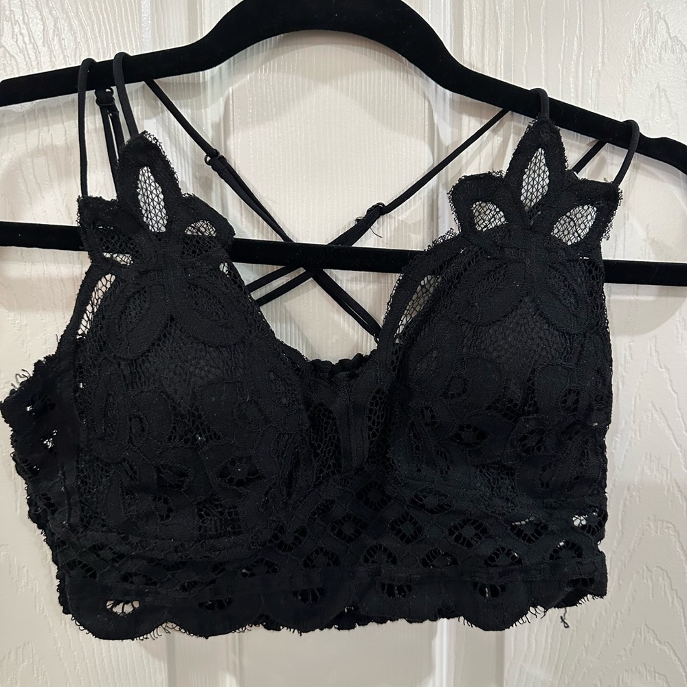Bralette size medium. Black